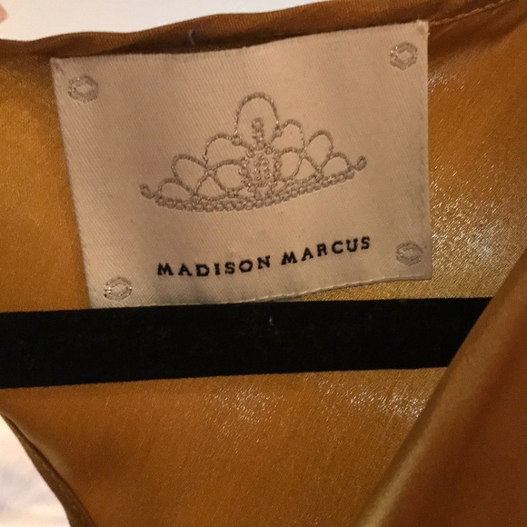 Gold silk cowl neck blouse ! Worn only twice!! - Picture 2 of 4